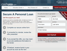 Tablet Screenshot of cashusa.com